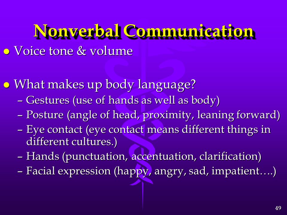 Nonverbal communication